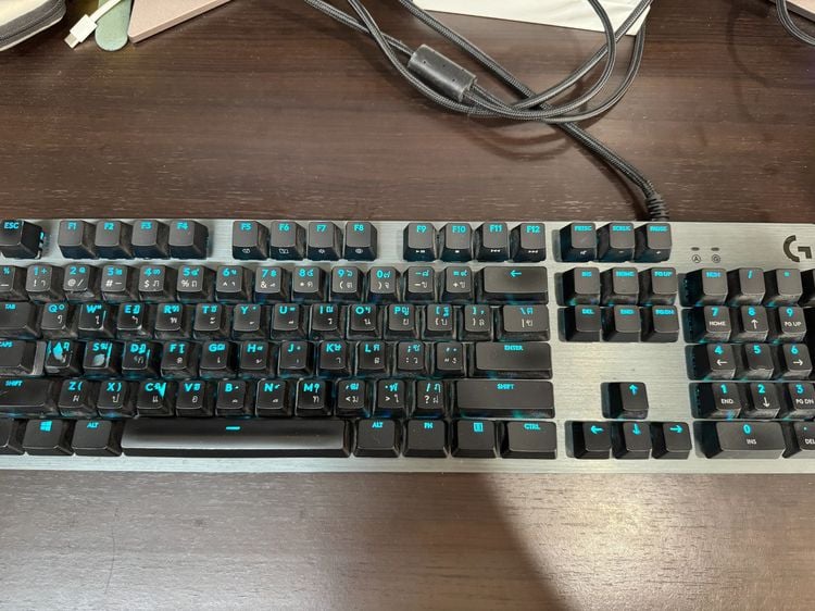 คีย์บอร์ด Logitech​ G512 Carbon RGB Mechanical Gaming Keyboard Blue Switch + Keycap EGA ภาษาไทยสำหรับเปลี่ยน