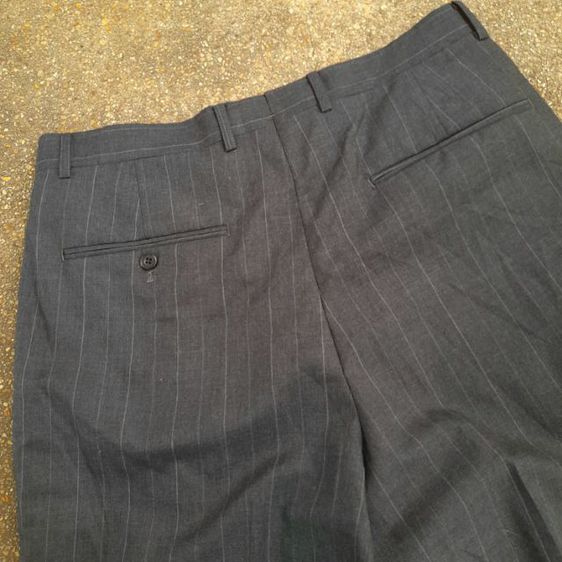 Double pleated
pinstripe wool
trousers
made in Japan รูปที่ 7