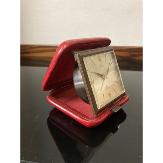 นาฬิกาปลุกไขลานอยู่ได้8วันแบรนดังของสวิส VINTAGE CYMA AMIC 8 DAY SONOMATIC 16 JEWEL SWISS ALARM CLOCK TRAVEL WORKS 1950’s SWISS MADE รูปที่ 4