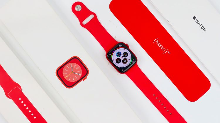Apple Watch Series 8 GPS 45mm (PRODUCT)RED Aluminium สุขภาพแบต 100 สภาพใหม่มาก    - ID24030047 รูปที่ 2