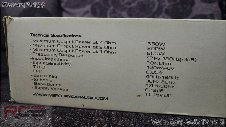 เครื่องเสียง Mercury M420  รูปที่ 4