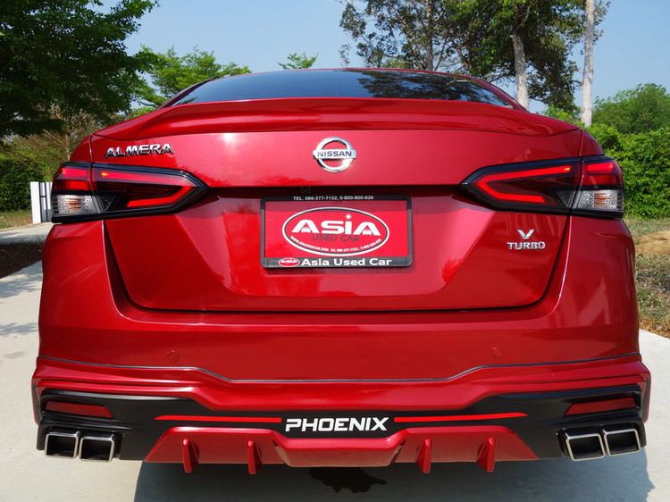 Nissan Almera 2020 1.0 V Sedan เบนซิน ไม่ติดแก๊ส เกียร์อัตโนมัติ แดง รูปที่ 4
