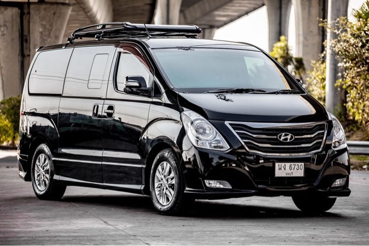 Hyundai H-1  2015 2.5 Elite Plus Van ดีเซล ไม่ติดแก๊ส เกียร์อัตโนมัติ ดำ รูปที่ 3