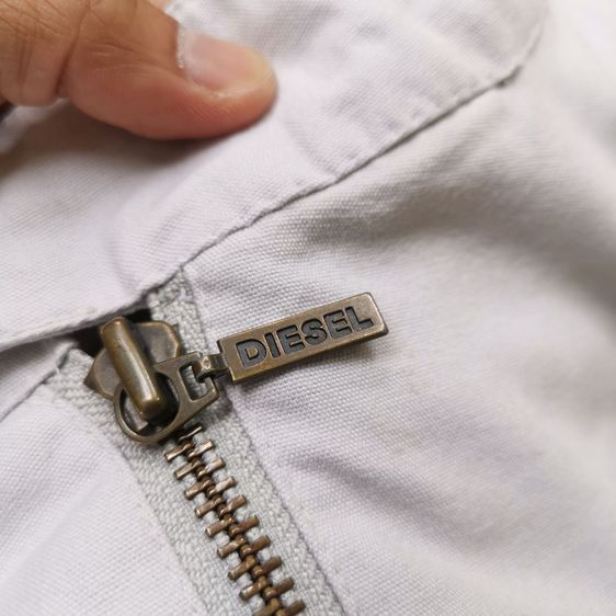 DIESEL White Zipper Jacket รอบอก 50” รูปที่ 8