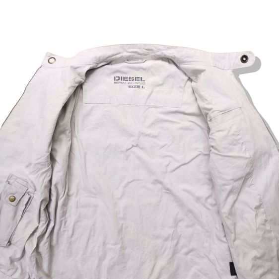 DIESEL White Zipper Jacket รอบอก 50” รูปที่ 3