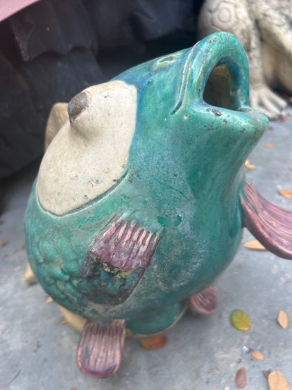 แจกันปลาเคลือบสีปังเคยเก่า รูปที่ 4