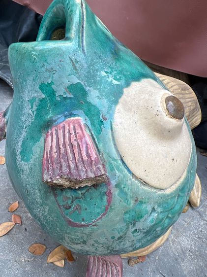 แจกันปลาเคลือบสีปังเคยเก่า รูปที่ 3