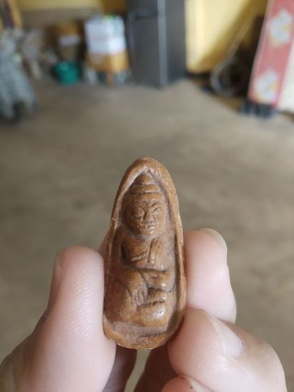 พระเนื้อดินรูปทรงไข่(พระพิมพ์พระพุทธหลังเรียบรูปทรงไข่(ไม่ทราบพระเกจิที่สร้าง140361))พระบ้านพระเครื่องรางของมงคล