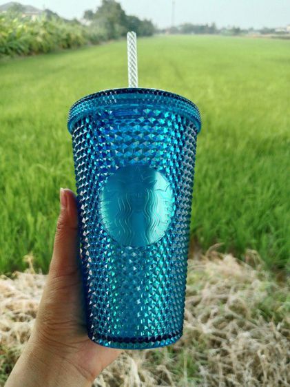 แก้วหนามสตาร์บัคส์ ST-CRYSTAL BLUE BLINK 16OZ สินค้าใหม่ มือ1 ส่งฟรี รูปที่ 5