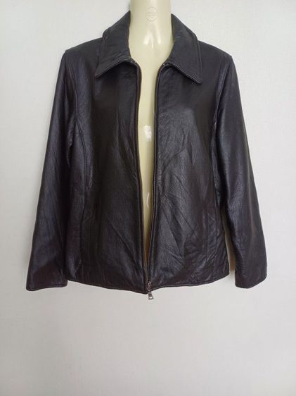 Eddie Bauer Vintage Women Jacket Size Petite S Genuine Leather  รูปที่ 3