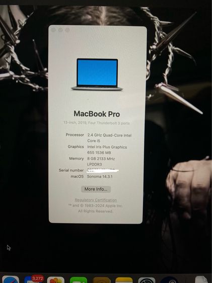 macbook pro 13-inch 2019 พร้อมmagic mose 2 รูปที่ 3