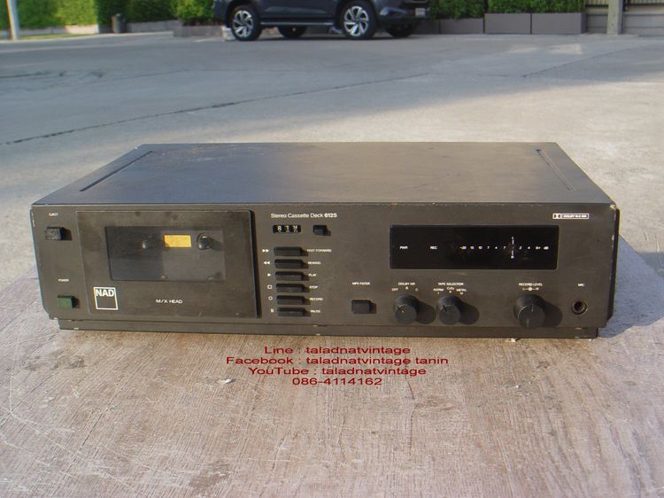 NAD 6125 Stereo Cassette Deck เทปใบ้ใช้งานได้ปกติ