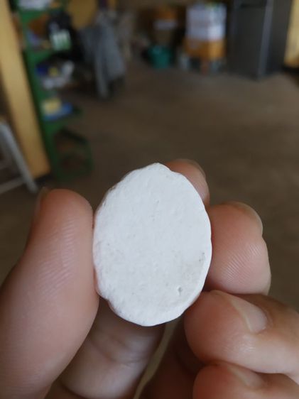 พระเนื้อผงทรงวงกลม(พระสีวลีเนื้อขาวหลังเรียบ(ไม่ทราบพระเกจิที่สร้าง)(ไม่ทราบที่))พระบ้านพระเครื่องรางของมงคล รูปที่ 12