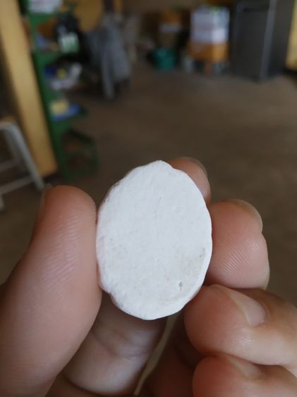 พระเนื้อผงทรงวงกลม(พระสีวลีเนื้อขาวหลังเรียบ(ไม่ทราบพระเกจิที่สร้าง)(ไม่ทราบที่))พระบ้านพระเครื่องรางของมงคล รูปที่ 11