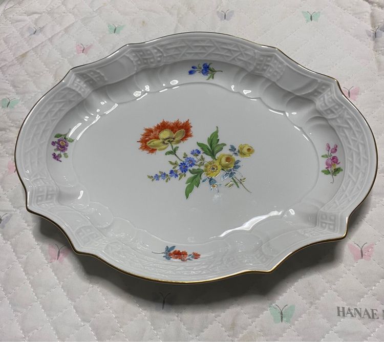 Meissen จานทรงรีรูปไข่  รูปที่ 4