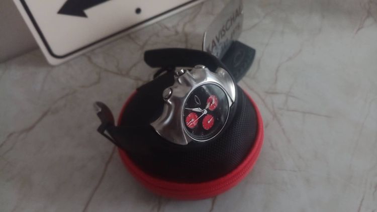 (ติดจอง)นาฬิกา oakley detonator หน้า Carbon Fiber วงแดง รูปที่ 5