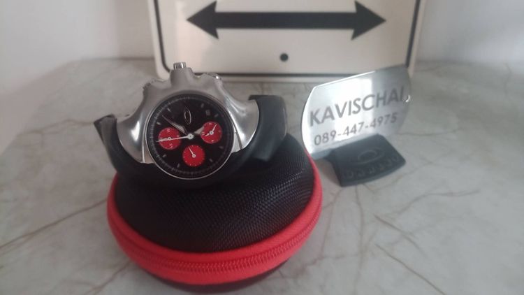 (ติดจอง)นาฬิกา oakley detonator หน้า Carbon Fiber วงแดง รูปที่ 3