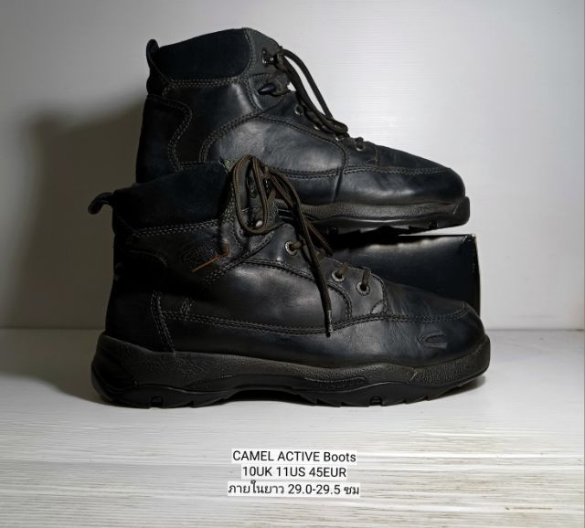 CAMEL ACTIVE Boots for Men 10UK 45EUR(29.0cm) Original ของแท้ มือ 2 สภาพเยี่ยม, รองเท้าบู้ท CAMEL หนังแท้ พื้นเต็ม ตราโลโก้ครบ ไม่มีตำหนิใดๆ รูปที่ 2