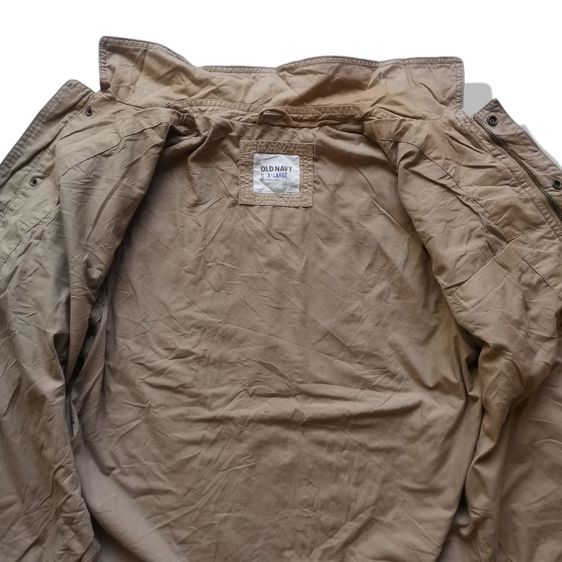 Old Navy Khaki Brown Zipper Jacket รอบอก 50” รูปที่ 3
