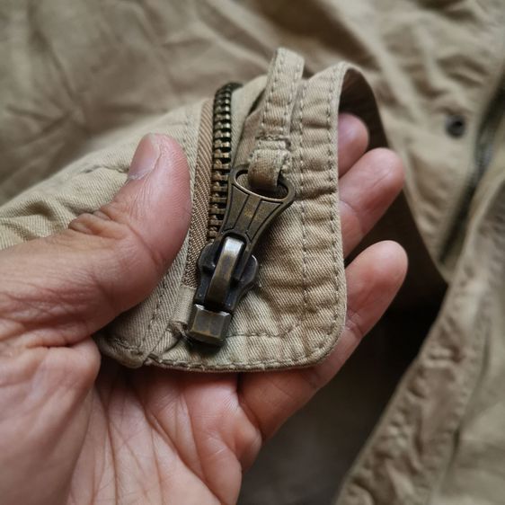 Old Navy Khaki Brown Zipper Jacket รอบอก 50” รูปที่ 6