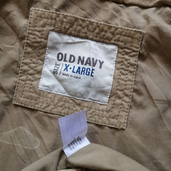 Old Navy Khaki Brown Zipper Jacket รอบอก 50” รูปที่ 7