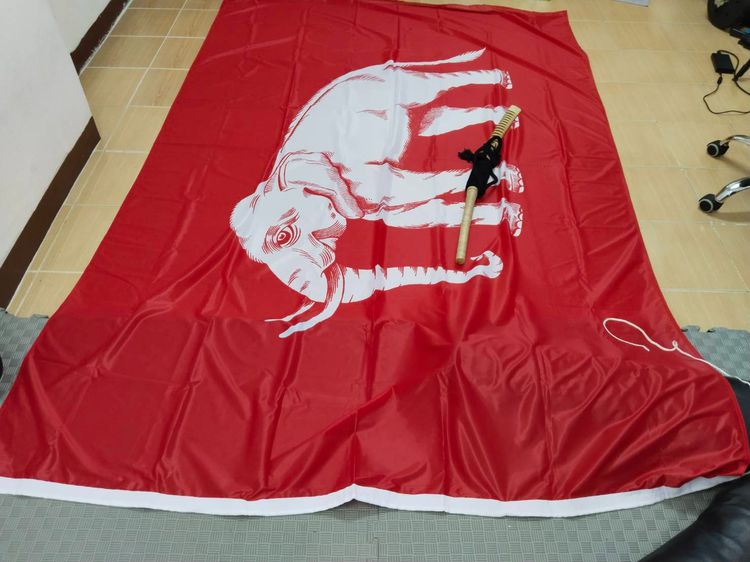 ธงช้างเเดงขนาดใหญ่ ธงสยาม ธงช้าง ขนาด 1.8 x2.7 เมตร ผ้าโพลีเอสเตอร์หนาพิเศษ รูปที่ 6