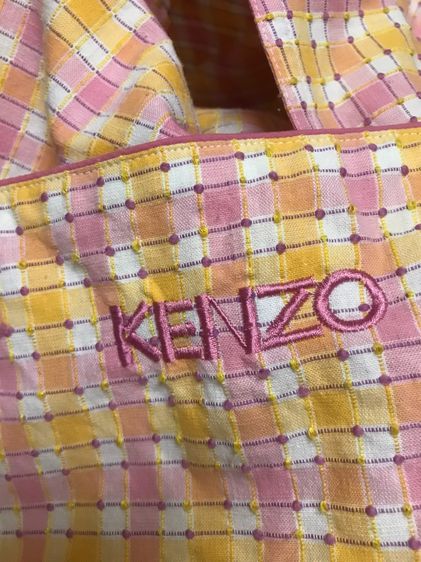 SALE 150 บาท KENZO size M-L ผ้ากันเปื้อนแบบสวม กระดุมหลัง สีหวานน่ารัก รูปที่ 2