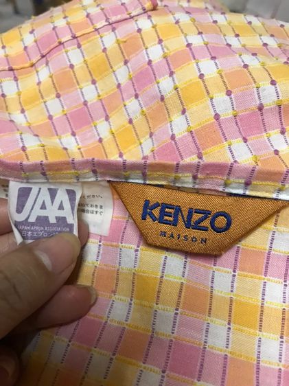SALE 150 บาท KENZO size M-L ผ้ากันเปื้อนแบบสวม กระดุมหลัง สีหวานน่ารัก รูปที่ 3