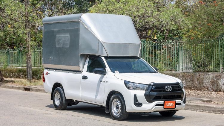 Toyota Hilux Revo 2020 2.4 Entry Pickup ดีเซล ไม่ติดแก๊ส เกียร์ธรรมดา ขาว