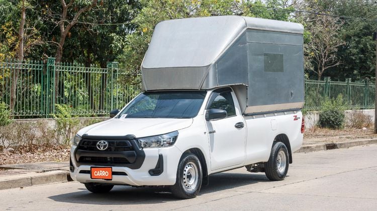 Toyota Hilux Revo 2020 2.4 Entry Pickup ดีเซล ไม่ติดแก๊ส เกียร์ธรรมดา ขาว รูปที่ 3