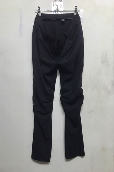 ❤️ กางเกงผ้ายืดสีดำเข่าแต่งยางยืดซิปหน้ามีกระเป๋าหน้า,หลัง made in Korea รูปที่ 5