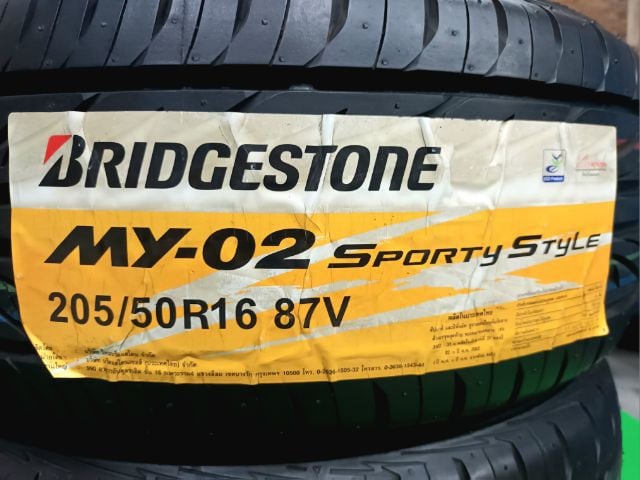 Bridgestone 205 50 16 ปลายปี18 ยางใหม่ค้างปี ประกันบวม 2 ปี ใส่ฟรี-ส่งฟรี(เก็บเงินปลายทาง)ชุดละ 5990.-NET รูปที่ 2