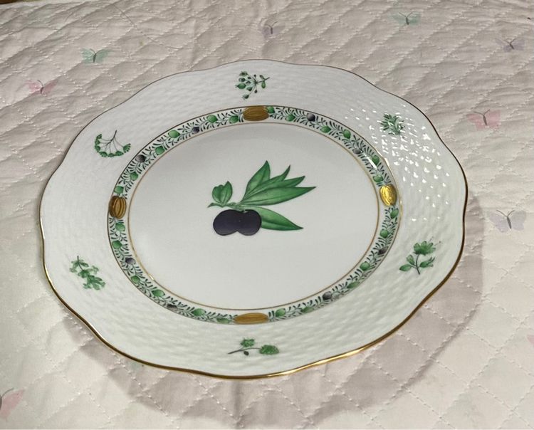 จาน Handpainted HEREND Hungary  รูปที่ 4