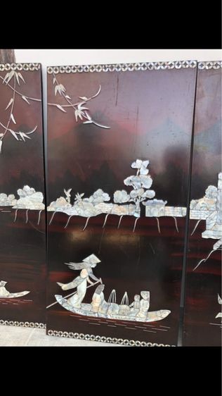 แผ่นป้ายไม้ฝังมุกเก่า รูปที่ 4