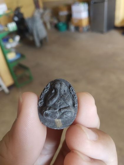 พระเนื้อว่านผสมผงใบลาน(พระปิดตาหลังยันต์ห้าพิมพ์เล็ก(พระหลวงพ่อก๊ก)(ลายกนกข้าง)(วัดสละบาป)(จังหวัดสิงห์บุรี))พระบ้านพระเครื่องรางของมงคล รูปที่ 9