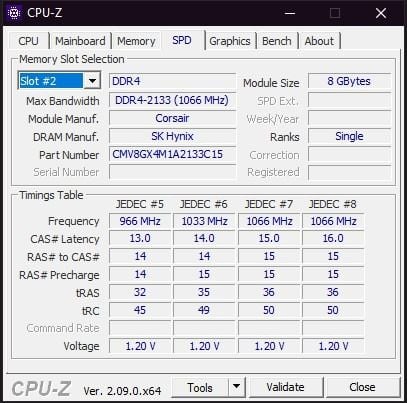 RAM Corsair DDR4 8gb BUS 2133MHz รูปที่ 4