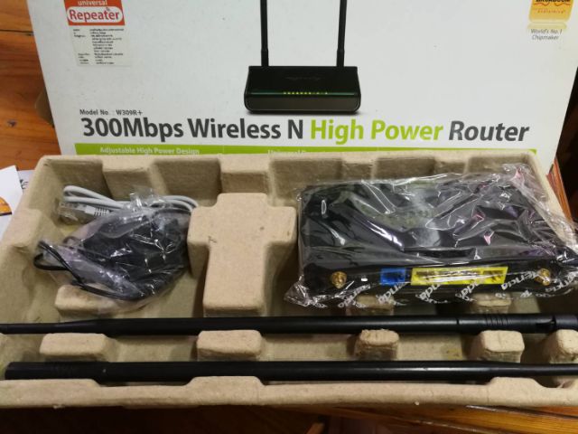 เร้าเตอร์ Tenda 300Mbps Wireless N Hi power Router  รูปที่ 2