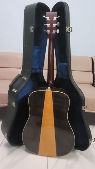 กีต้าร์โปร่งวินเทจไฟฟ้า ยี่ห้อMorris​ รุ่น W-50  Made In Japan 1970's ​พร้อมติดภาคไฟฟ้า Vertech vs-6mv พร้อมใช้ กับhardcase Vintage Japan รูปที่ 6