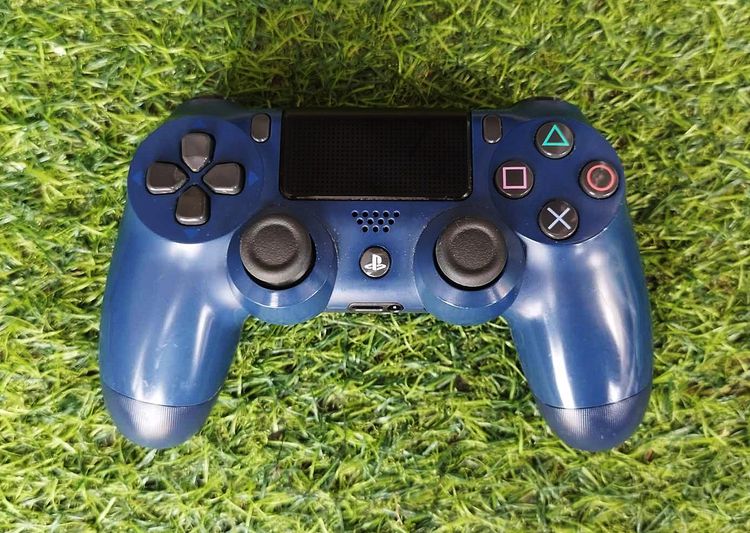 จอย Sony PlayStation 4 PS4 DualShock 4 คอนโทรลเลอร์ CUH-ZCT2J  สีน้ำเงิน มือสองนำเข้าจากญี่ปุ่น รูปที่ 1