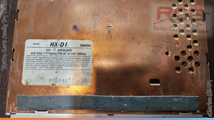 วิทยุรถยนต์ CLARION HX-D1  รูปที่ 5
