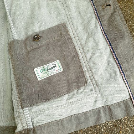 Crocodile
sand brown
selvedge
chore jacket
🔴🔴🔴 รูปที่ 11