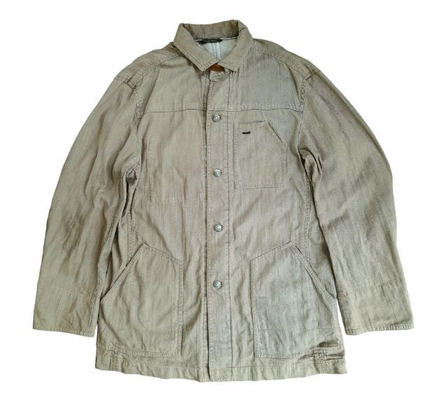 Crocodile
sand brown
selvedge
chore jacket
🔴🔴🔴