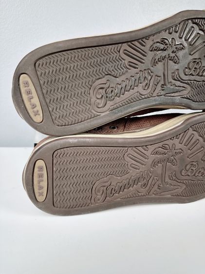 รองเท้า Tommy Bahama Sz.11us46eu30cm รุ่นRum Runner Espresso Brown สีน้ำตาล หลังเท้าข้างซ้ายมีรอยถลอก นอกนั้นสวยมาก ใส่เที่ยวลำลองดี รูปที่ 5