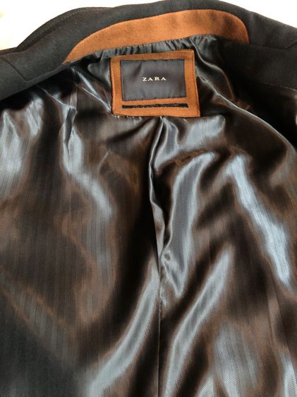 Coat Zara Men Wool-black size M รูปที่ 7