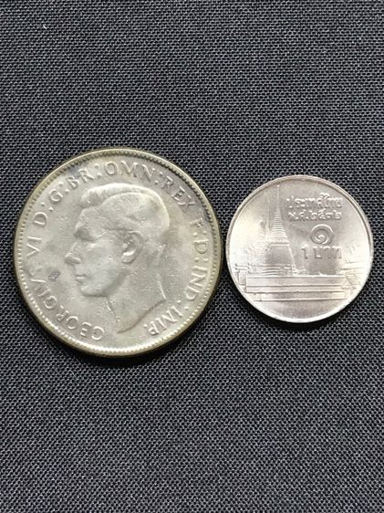 เหรียญ Australian florin coin 1947 (พ.ศ.๒๔๙๐) เนื้อเงิน 50 สวยครับ รูปที่ 4