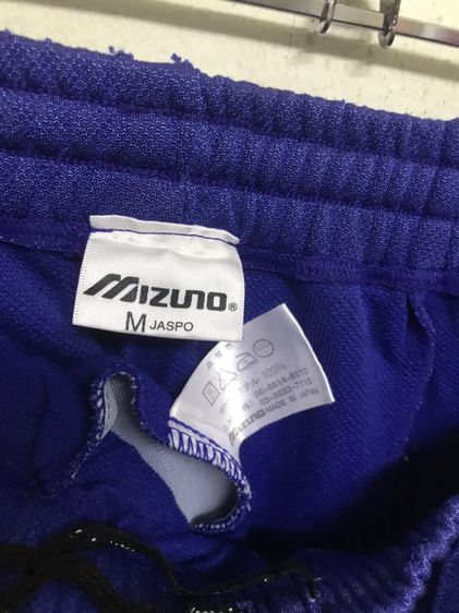 💙 Mizuno กางเกงวอมผ้ายืดเอวยางยืดมีกระเป๋าข้าง รูปที่ 8