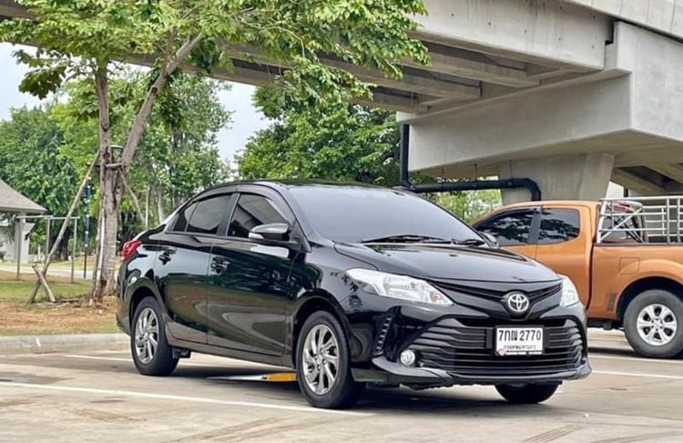 Toyota Vios 2017 1.5 E Sedan เบนซิน ไม่ติดแก๊ส เกียร์อัตโนมัติ ดำ รูปที่ 1