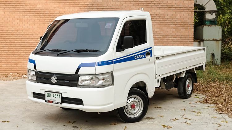 Suzuki Carry 2021 1.5 Pickup เบนซิน ไม่ติดแก๊ส เกียร์ธรรมดา ขาว