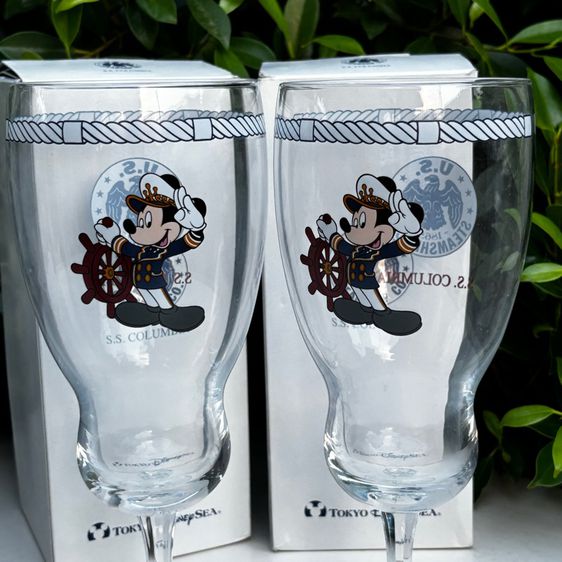 แก้วเบียร์มิกกี้เม้าส์ ใบใหญ่ ของแท้ญี่ปุ่น ใบละ 389รับคู่ส่งฟรีค่ะ รูปที่ 3
