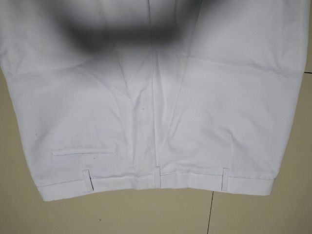 กางเกงผ้าสแลคหนาสีขาวสะอาดเอว36-38กางเกงทำงานงานบวชงานแต่งใส่เที่ยว รูปที่ 5